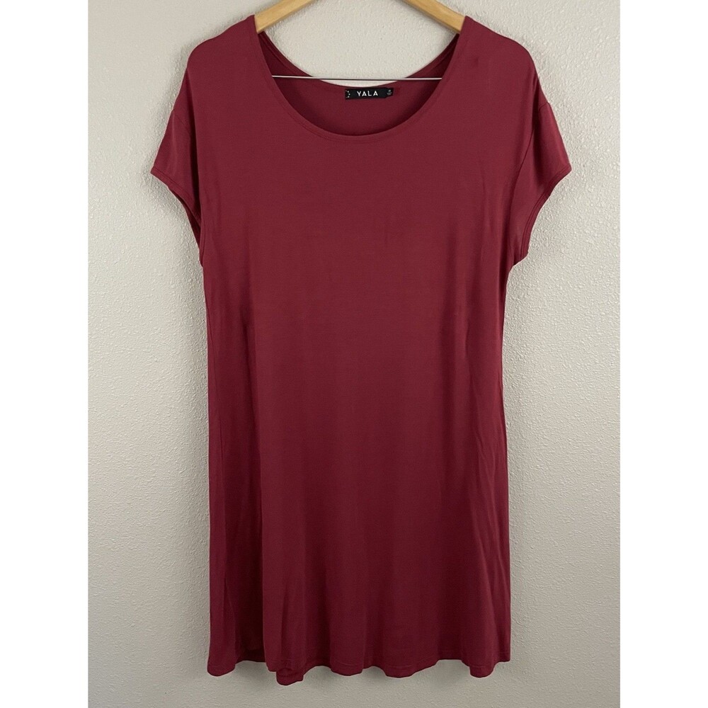 Yala Womens M Bamboo Penelope The Perfect Nightshirt Cap Sleeve Scoop Neck